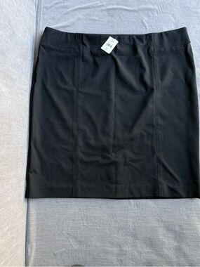 J. Jill Black Ponte Pencil Skirt size XL NWT